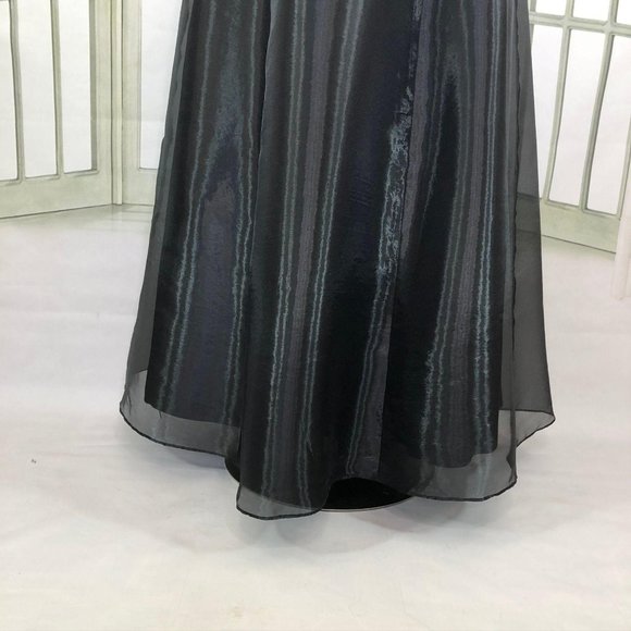 Night Scene One Shoulder Evening Dress Sz15 16 Fit - Picture 6 of 7